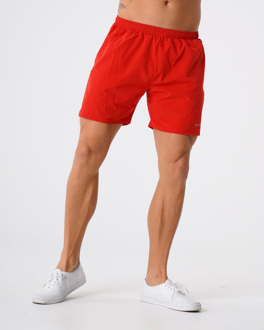 Pantalones Cortos NVGTN Flex Hombre Rojas España | mYjuI4jz