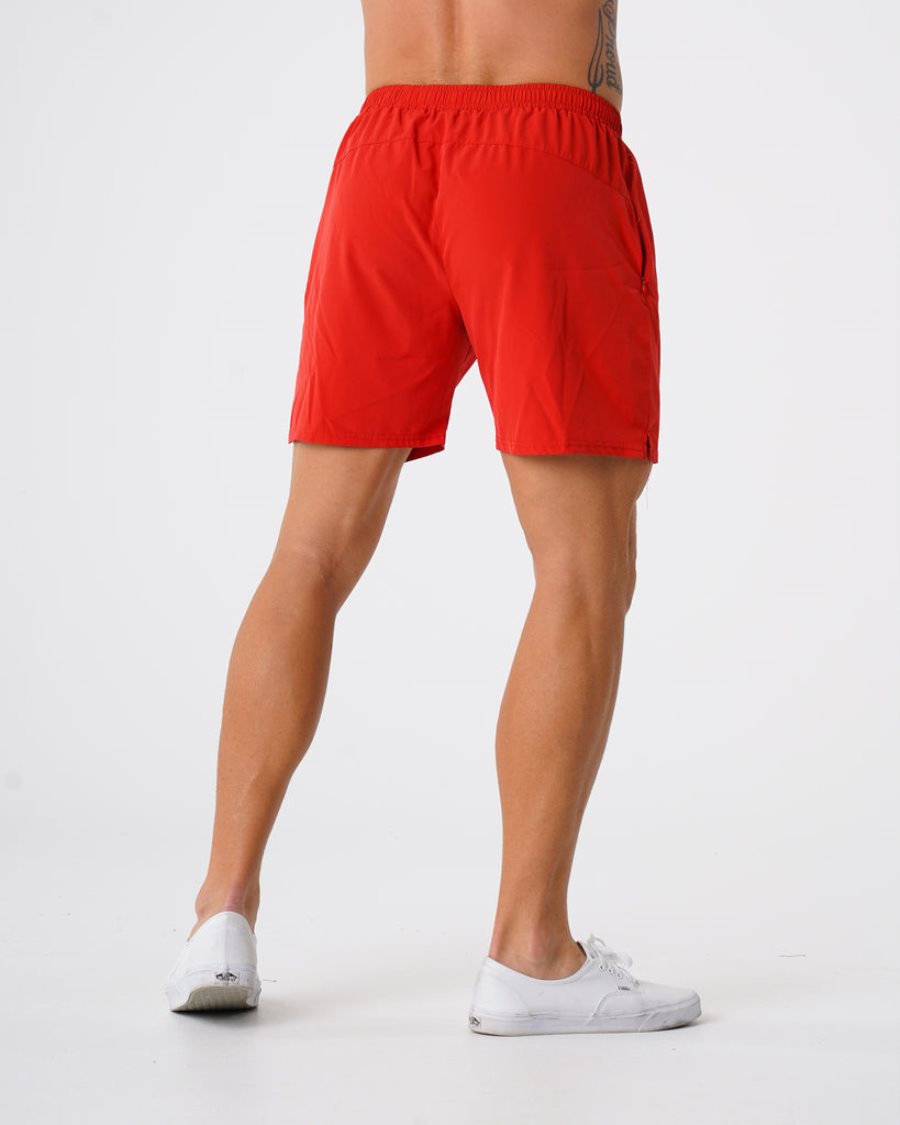 Pantalones Cortos NVGTN Flex Hombre Rojas España | mYjuI4jz