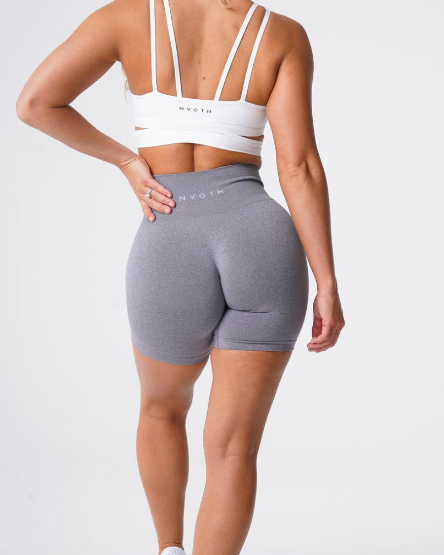 Pantalones Cortos NVGTN Pro Seamless Mujer Gris España | 00rP78bi