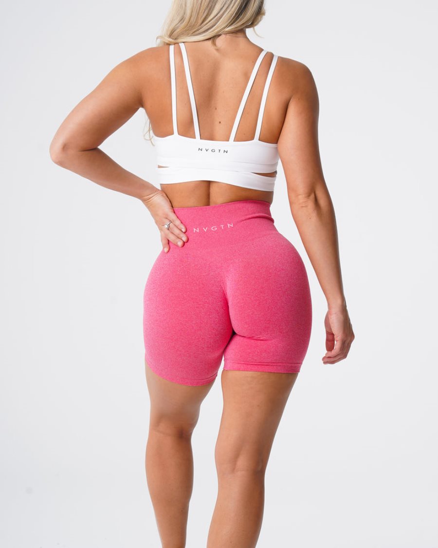 Pantalones Cortos NVGTN Pro Seamless Mujer Rosas España | FMMbMecg