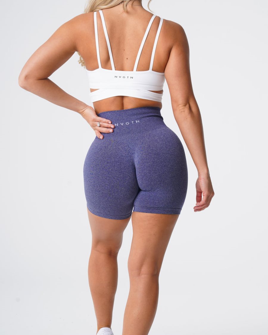 Pantalones Cortos NVGTN Pro Seamless Mujer Indigo España | IZq7XyTO