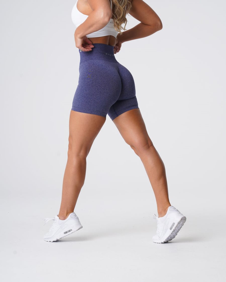 Pantalones Cortos NVGTN Pro Seamless Mujer Indigo España | IZq7XyTO