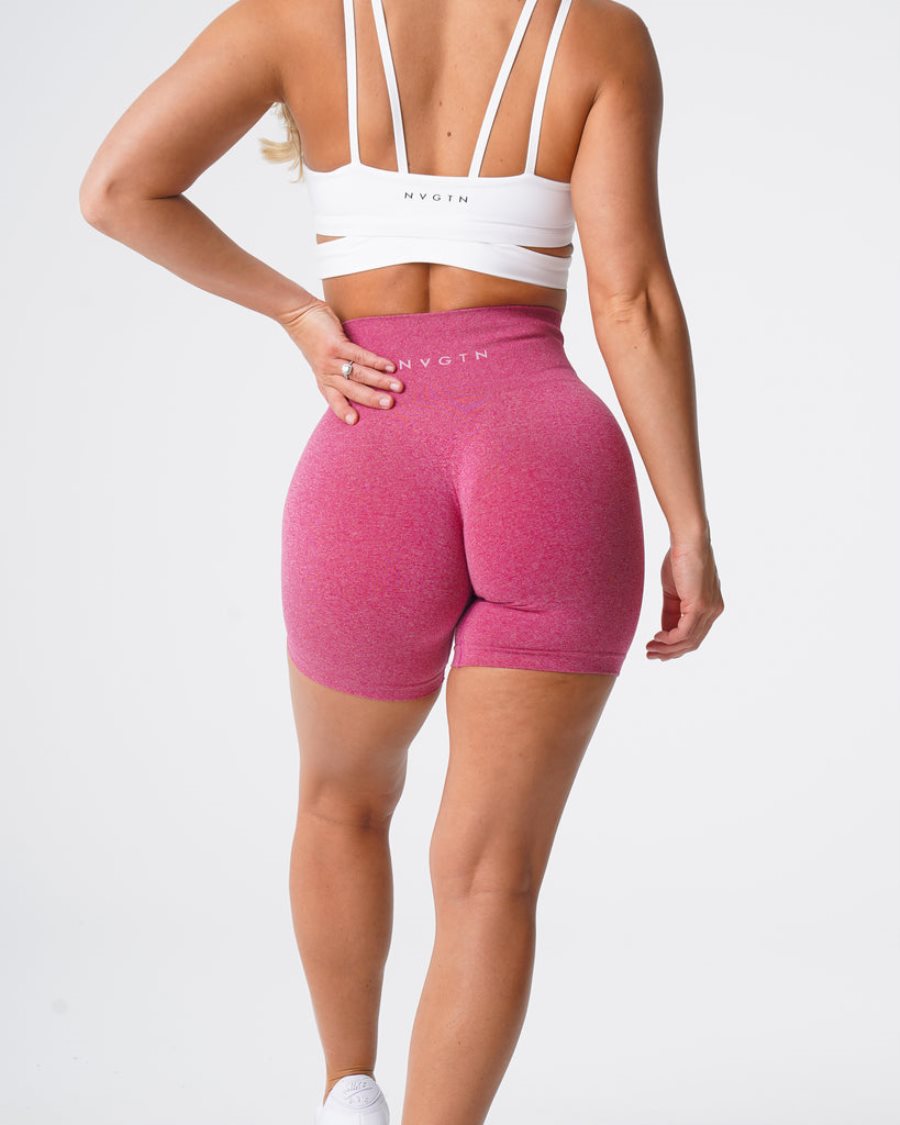 Pantalones Cortos NVGTN Pro Seamless Mujer Rosas España | SPtqsAYQ