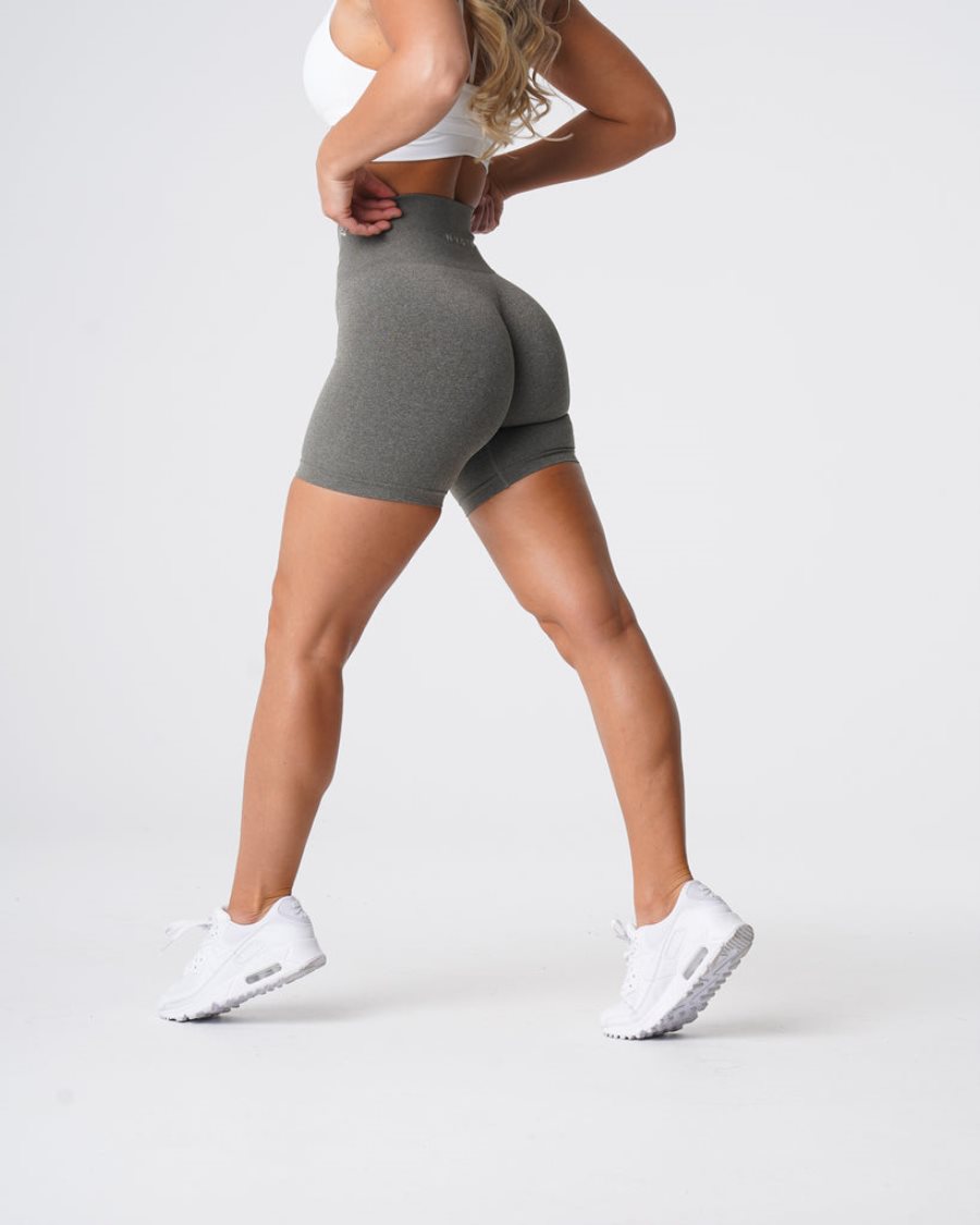 Pantalones Cortos NVGTN Pro Seamless Mujer Kaki Verde España | THblOfMJ