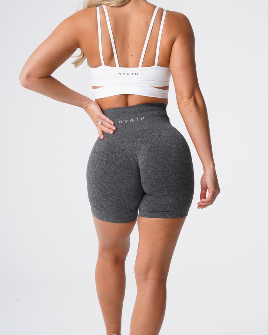 Pantalones Cortos NVGTN Pro Seamless Mujer Negras España | WHE7IaFu