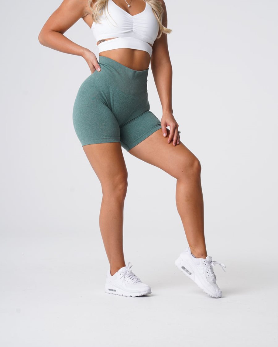 Pantalones Cortos NVGTN Pro Seamless Mujer Verde España | X4nVpatF