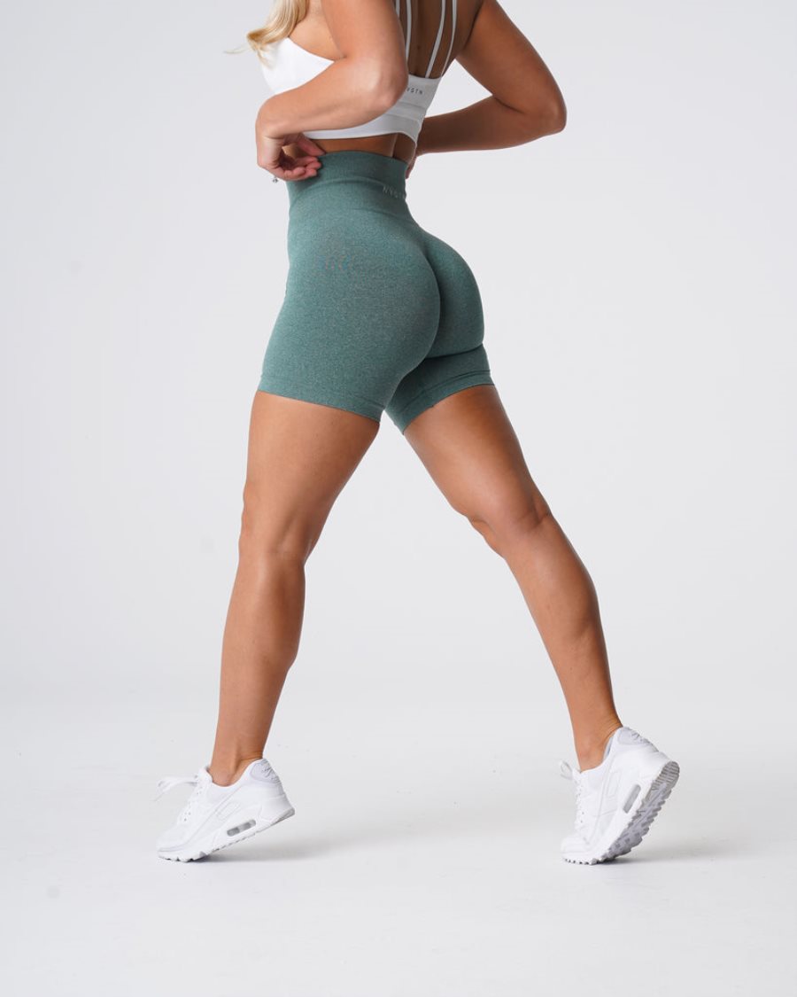 Pantalones Cortos NVGTN Pro Seamless Mujer Verde España | X4nVpatF