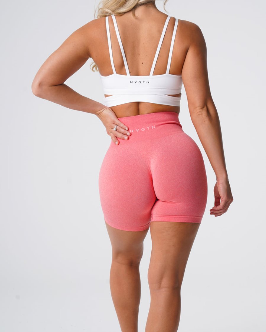 Pantalones Cortos NVGTN Pro Seamless Mujer Coral España | n5ksGP4A