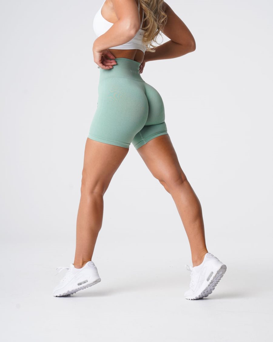 Pantalones Cortos NVGTN Pro Seamless Mujer Verde España | rMzRaw1P