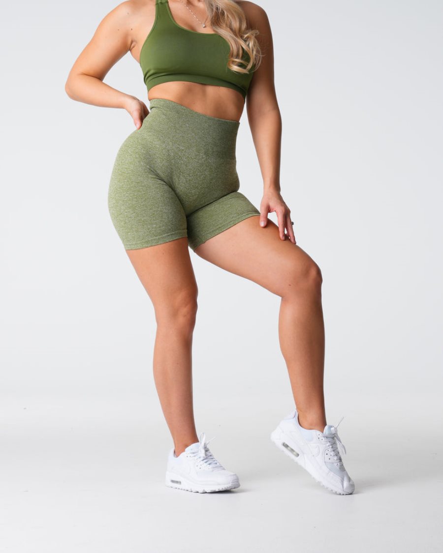 Pantalones Cortos NVGTN Scrunch Seamless Mujer Verde España | HqBzCgPJ