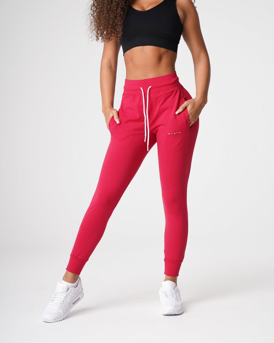 Pantalones Jogger NVGTN Joggers Mujer Rojas España | 40fkRmI6