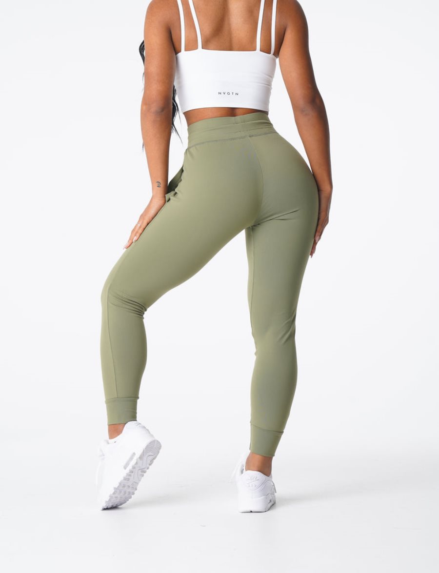 Pantalones Jogger NVGTN Joggers Mujer Verde Oliva España | EhVKsstN