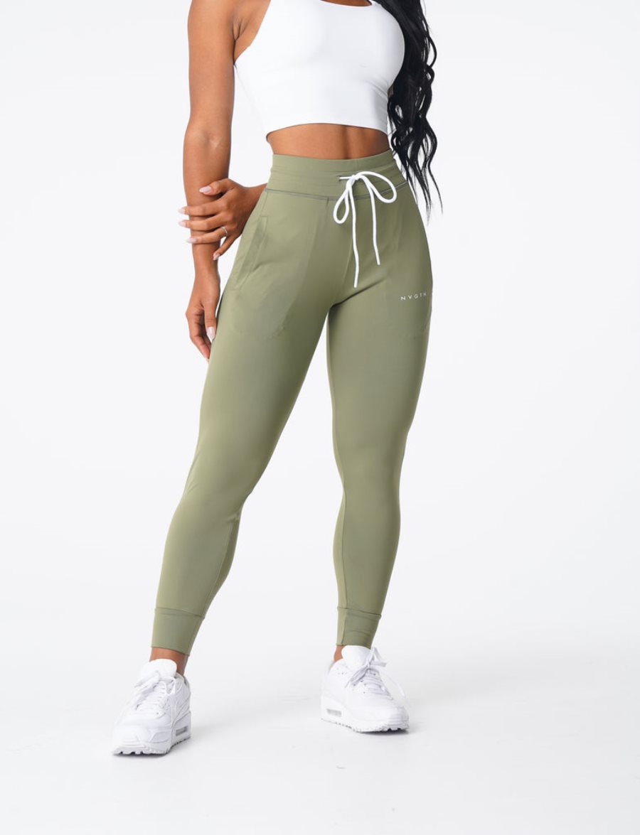 Pantalones Jogger NVGTN Joggers Mujer Verde Oliva España | EhVKsstN