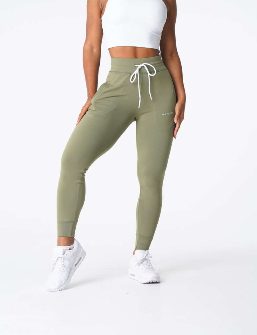 Pantalones Jogger NVGTN Joggers Mujer Verde Oliva España | EhVKsstN