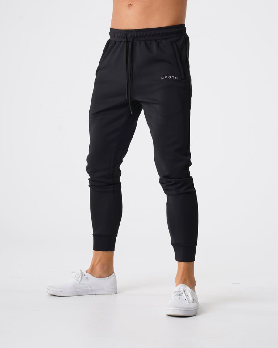 Pantalones Jogger NVGTN Pista Hombre Negras España | NROHifbH