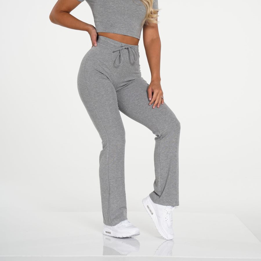 Pantalones NVGTN Hello Weekend Lounge Mujer Gris España | KDUZOTGM