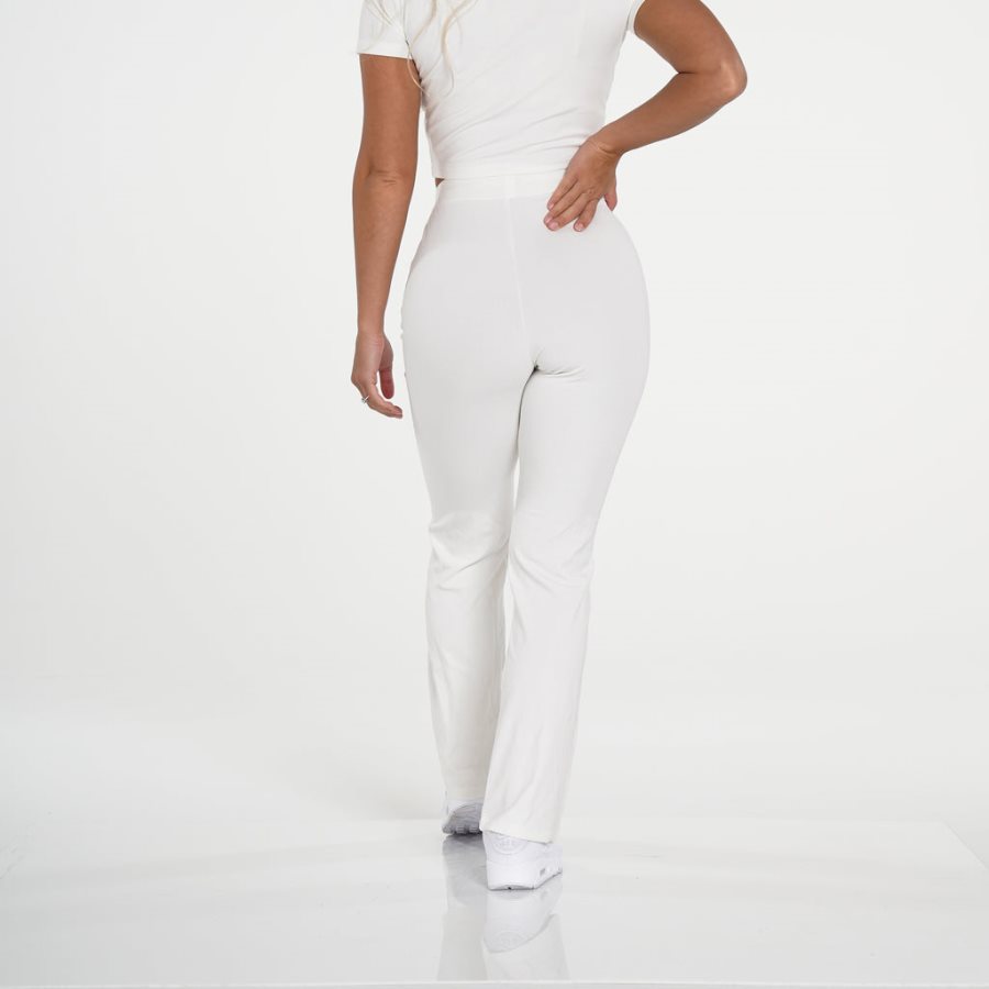 Pantalones NVGTN Hello Weekend Lounge Mujer Creme España | MNBDroDU