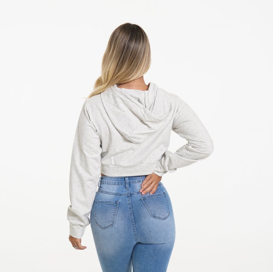 Sudadera Con Capucha NVGTN Kick Back Mujer Gris Claro España | BxqrHBo0