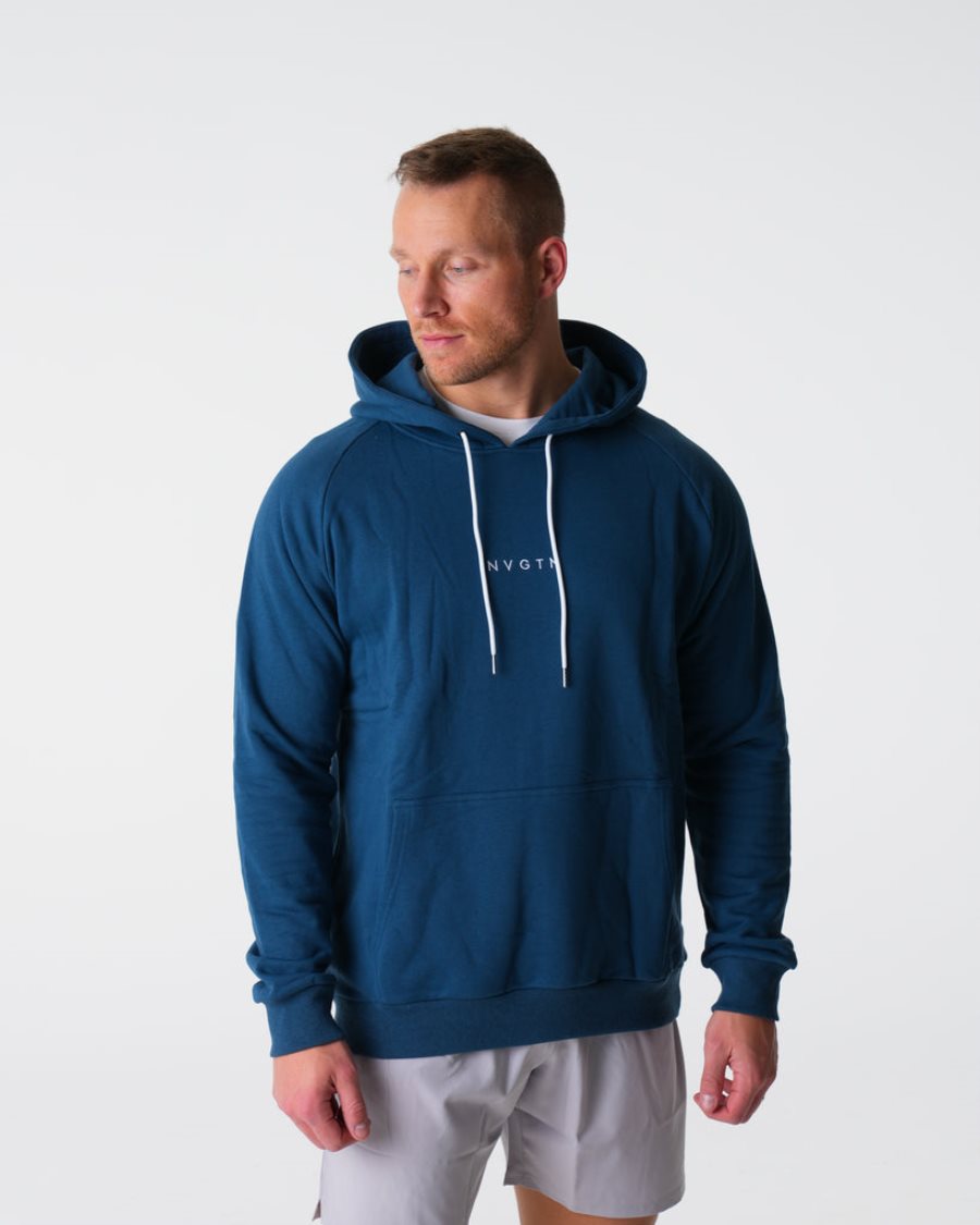 Sudadera Con Capucha NVGTN Lounge Hombre Azul Marino España | N9oMcaGJ