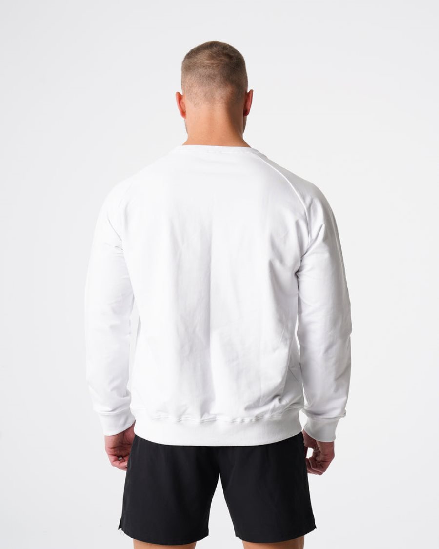 Sudaderas NVGTN Crew Neck Hombre Blancas España | slVAbd8Q