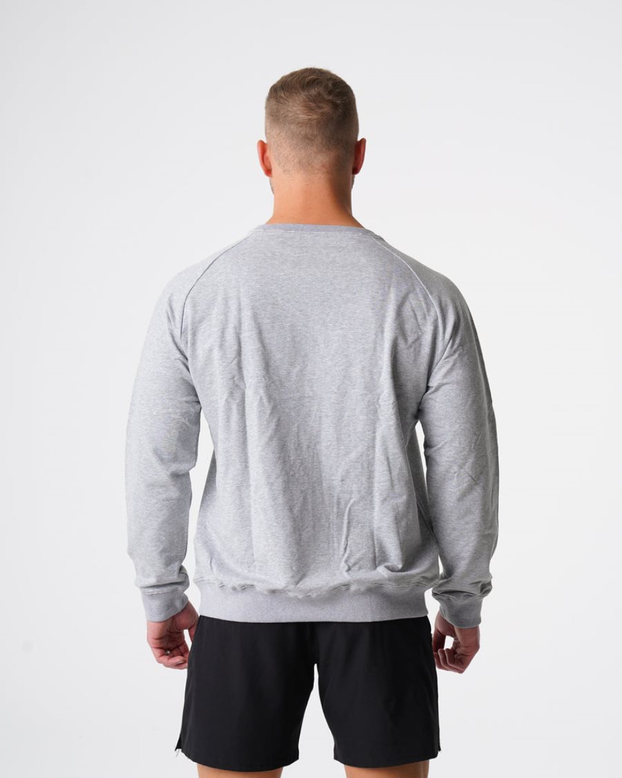 Sudaderas NVGTN Crew Neck Hombre Gris España | DoMo8rz5