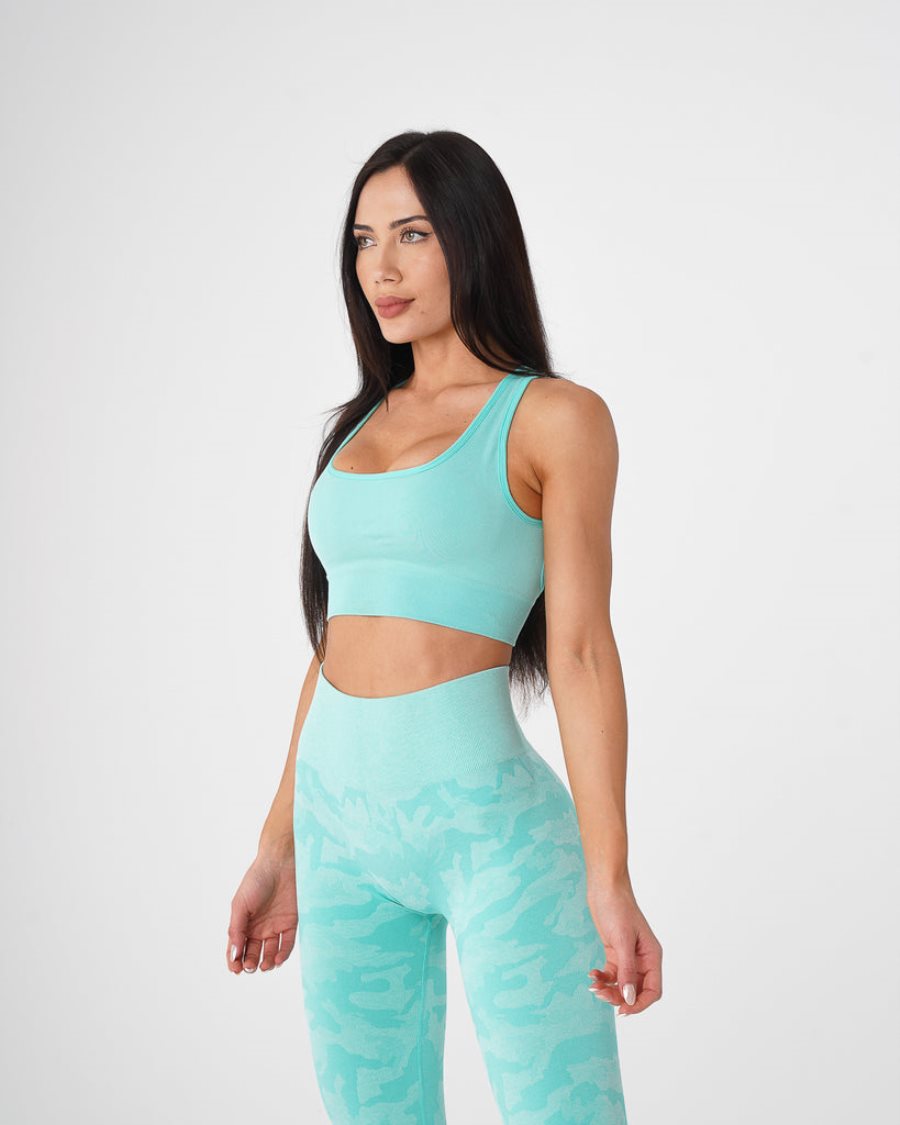 Sujetadores Deportivos NVGTN Eclipse Seamless Mujer Verde Menta España | ho97PCKd