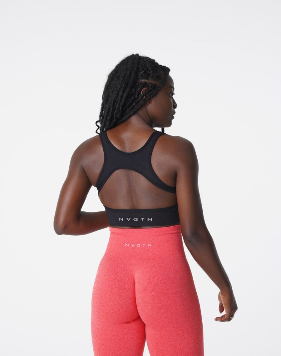 Sujetadores Deportivos NVGTN Eclipse Seamless Mujer Negras España | lT88w0Zl