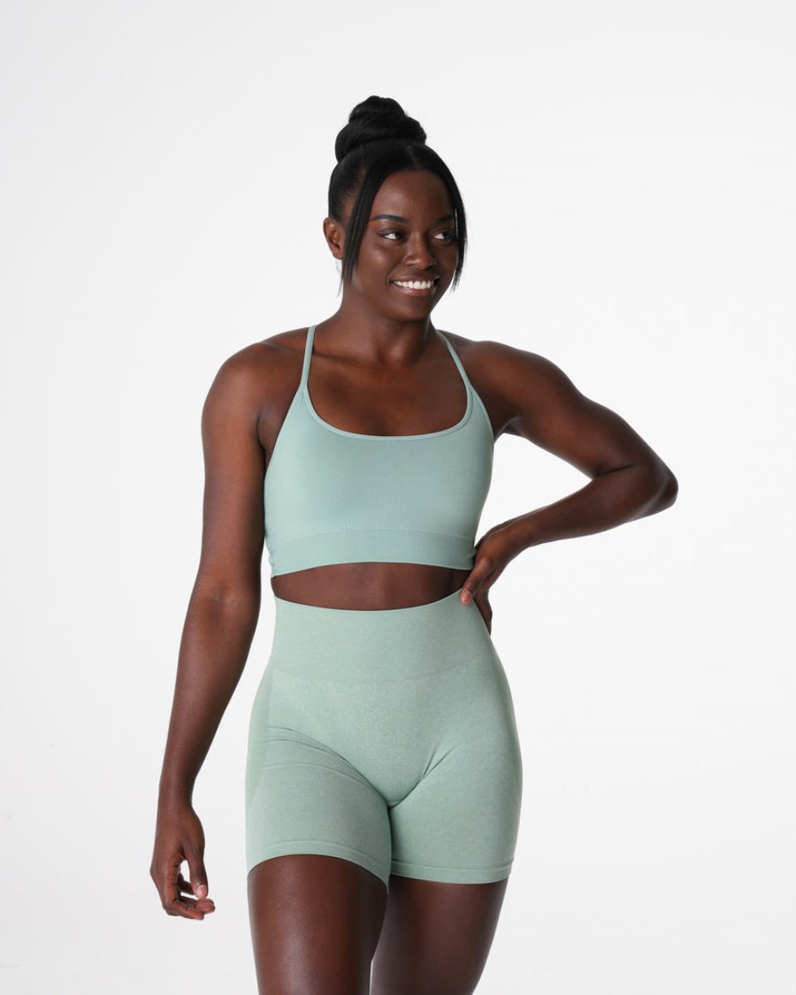 Sujetadores Deportivos NVGTN Invincible Seamless Mujer Verde España | shS9ZVc7