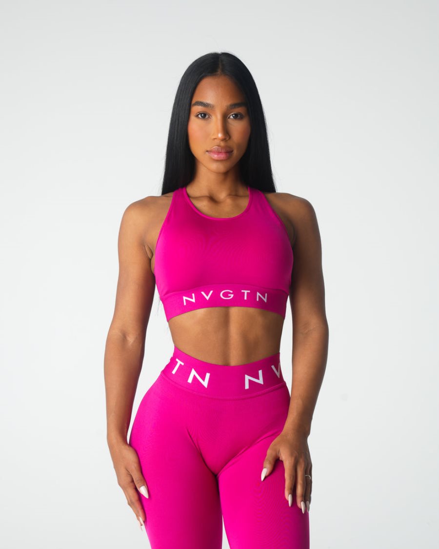 Sujetadores Deportivos NVGTN Trilogy Deporte Seamless Mujer Blancas España | m9yYrcvl