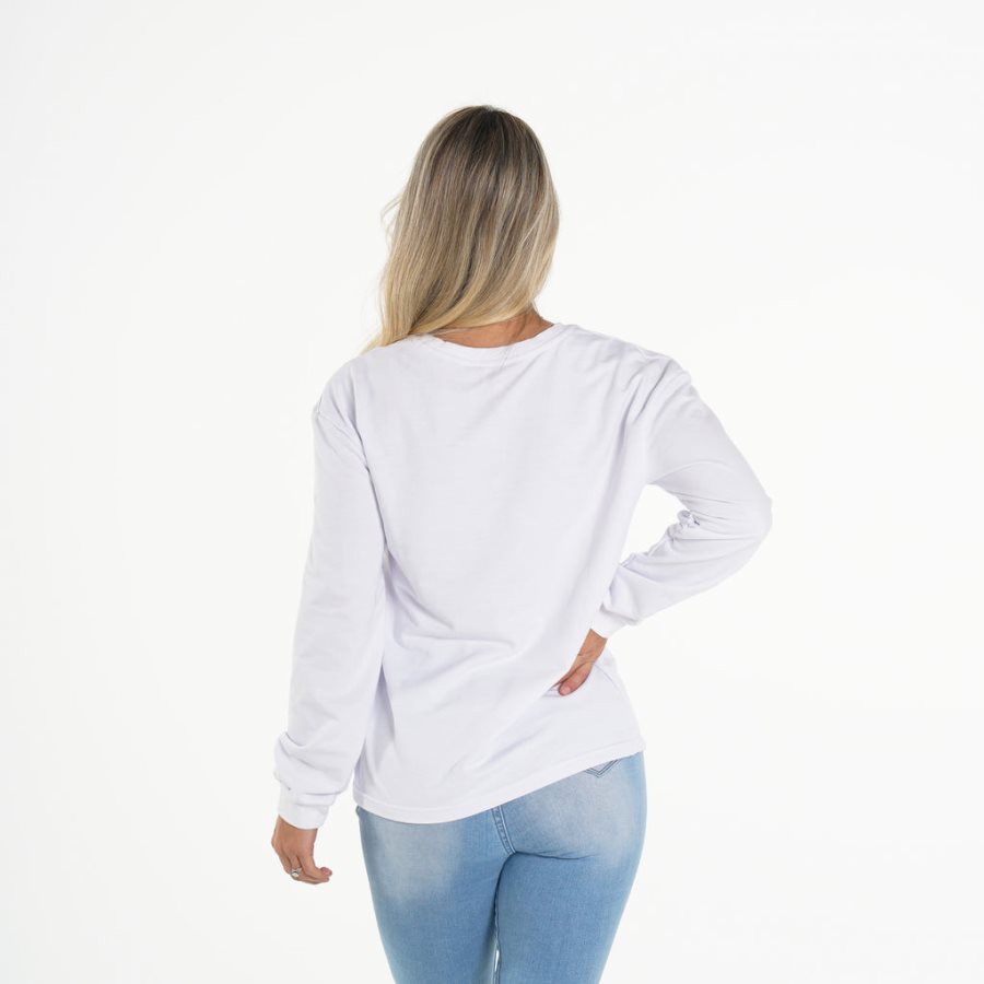 Tops NVGTN Navi Crew Neck Mujer Blancas España | PoP9KiyF