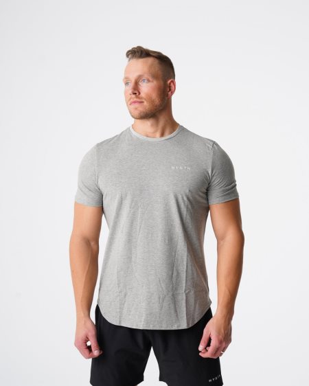 Camiseta NVGTN Pulse Fitted Hombre Gris España | P7fJJ6K2