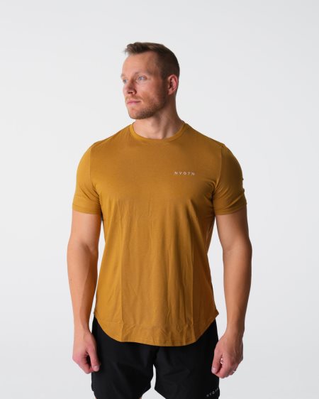 Camiseta NVGTN Pulse Fitted Hombre Naranjas España | GoN3Czwk