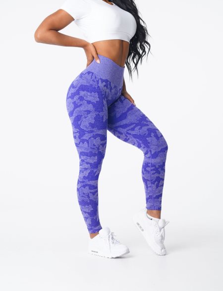 Leggins NVGTN Camo Seamless Mujer Azules España | ZDAWOxVa