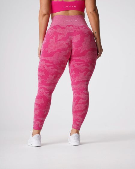 Leggins NVGTN Camo Seamless Mujer Fucsia España | 2Oahiq46