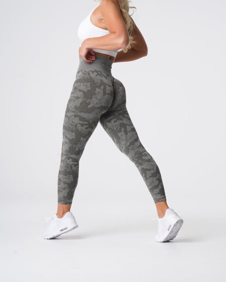 Leggins NVGTN Camo Seamless Mujer Kaki Verde España | 790555CX