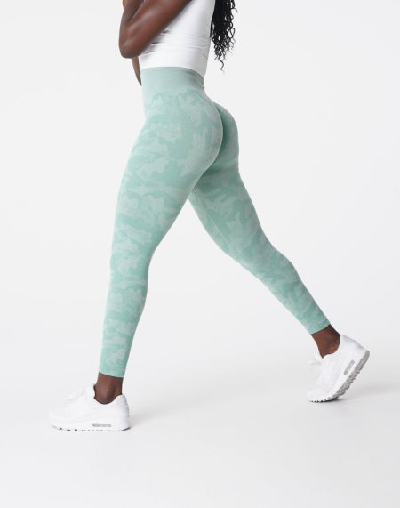 Leggins NVGTN Camo Seamless Mujer Verde España | KsKLPmnS