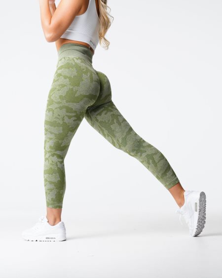 Leggins NVGTN Camo Seamless Mujer Verde España | inMezgK8