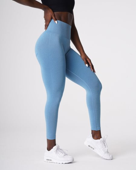 Leggins NVGTN Curve Seamless Mujer Azules España | YFiPmswL