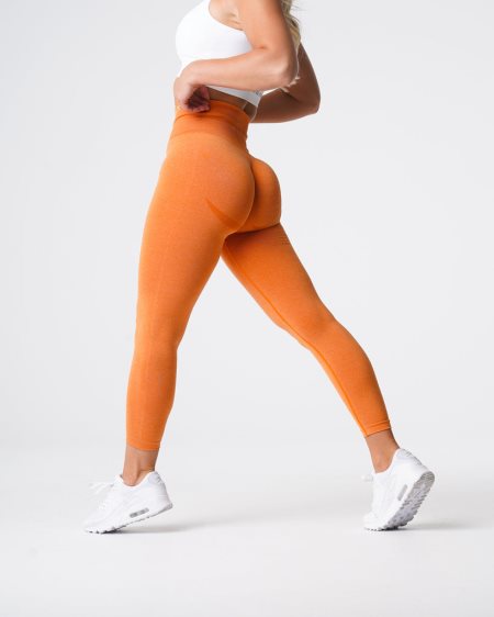 Leggins NVGTN Curve Seamless Mujer Naranjas España | W1NLTGah