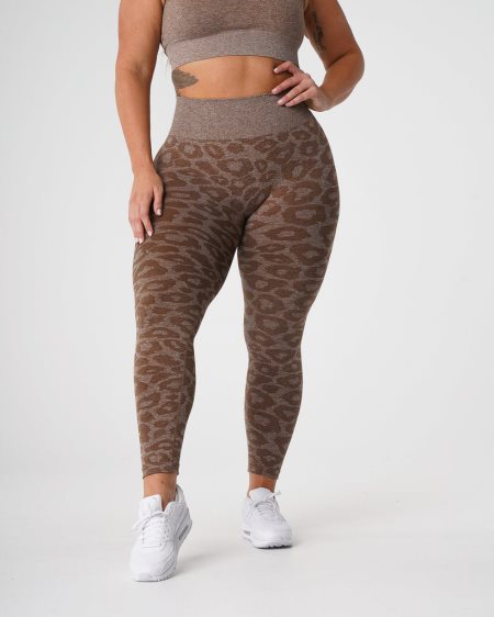 Leggins NVGTN Leopard Seamless Mujer Marrones España | YGhtBWlS