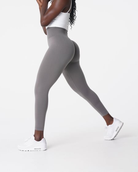 Leggins NVGTN Solid Seamless Mujer Gris Oscuro España | VMKuDfUe