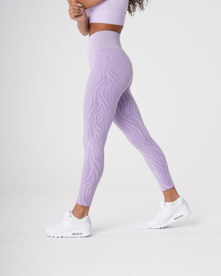 Leggins NVGTN Zebra Seamless Mujer Moradas España | iFi93rnr