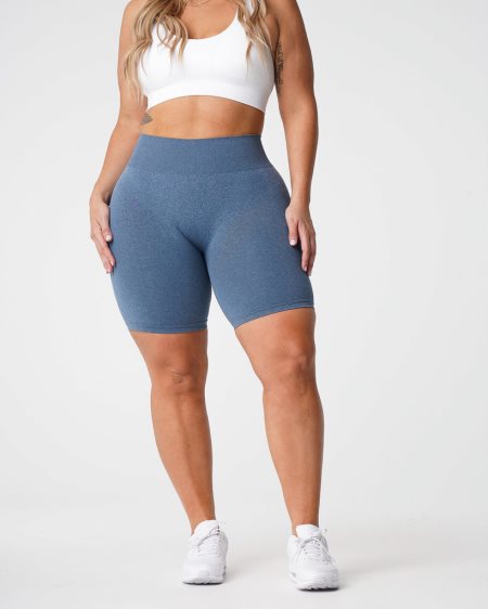 Pantalones Cortos NVGTN Pro Seamless Mujer Azules España | iiLWQ46Z