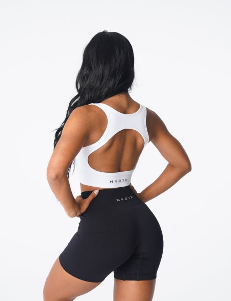 Sujetadores Deportivos NVGTN Eclipse Seamless Mujer Blancas España | cLiU0YLv