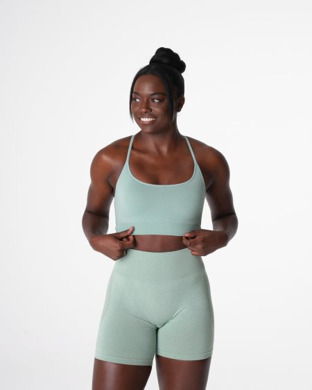 Sujetadores Deportivos NVGTN Invincible Seamless Mujer Verde España | shS9ZVc7