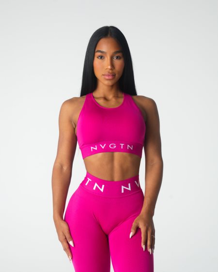 Sujetadores Deportivos NVGTN Trilogy Deporte Seamless Mujer Blancas España | m9yYrcvl