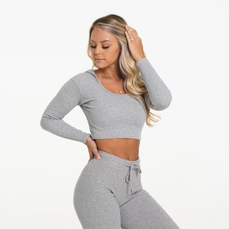 Tops NVGTN Lazy Day Lounge Long Sleeve Mujer Gris España | sXH9FGoz