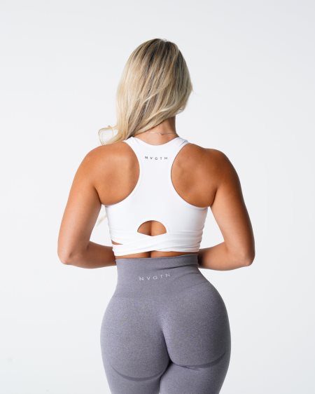 Tops NVGTN Sculpt Seamless Bra Top Mujer Blancas España | k10ktURV